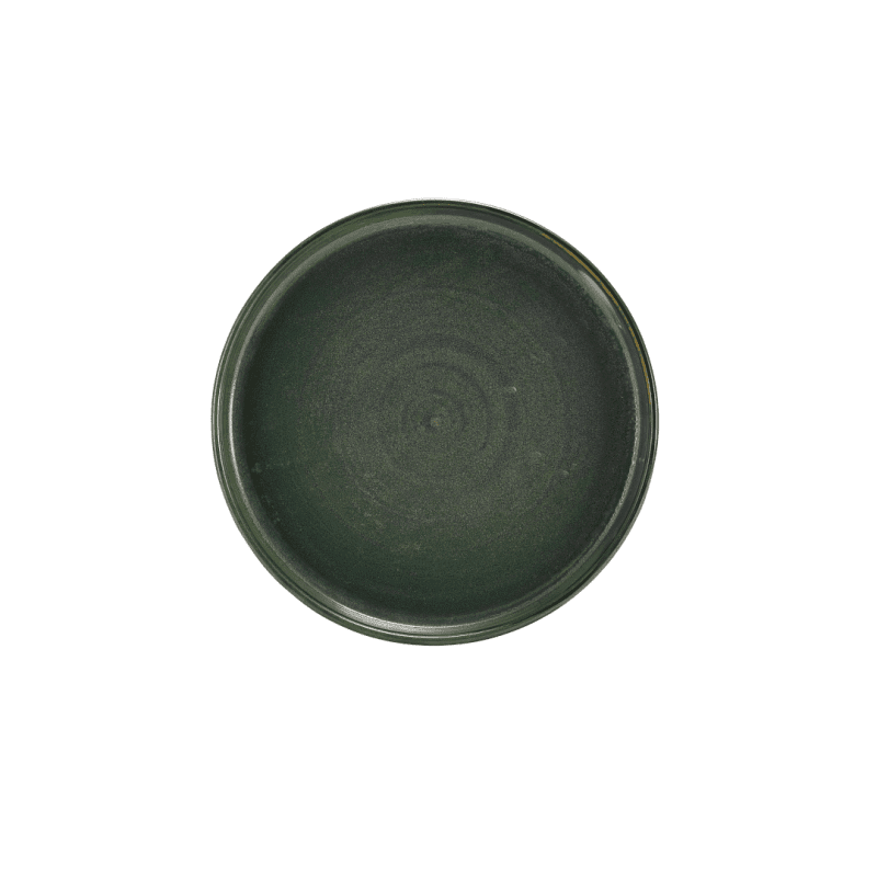 Top down view of 20-5cm Aqua Green Presentation Plate