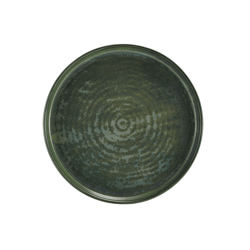 Top down view of 26cm Aqua Green Presentation Plate