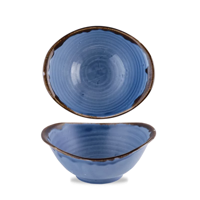 Harvest Indigo 19-9-x-16-8cm Deep Bowl