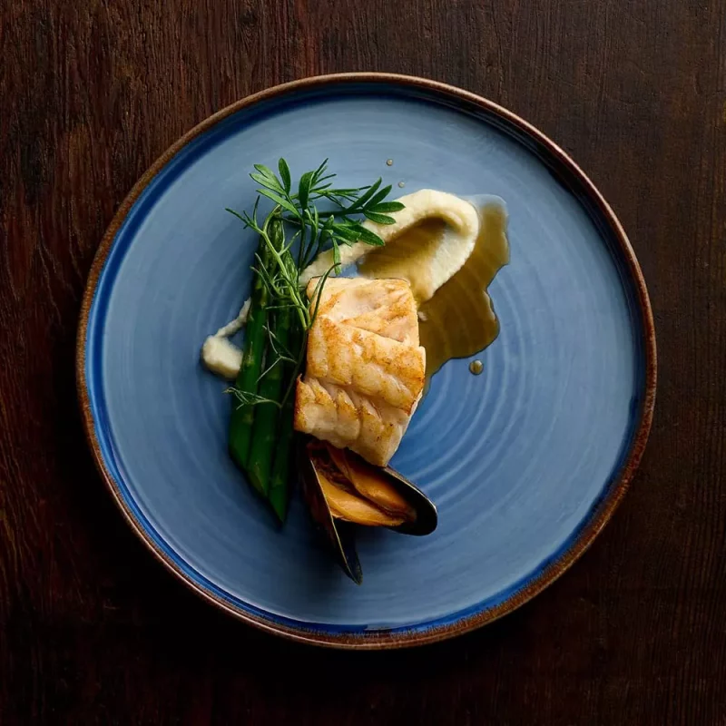 Harvest Indigo Walled Plate <br>26cm (Pack of 6) - Image 3