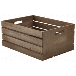 Dark Wood Rustic Crate