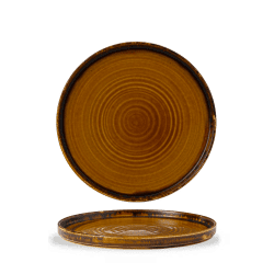 Harvest Brown 26cm Walled Plate