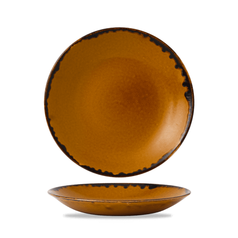 Harvest Brown 28-1cm Deep Coupe Plate