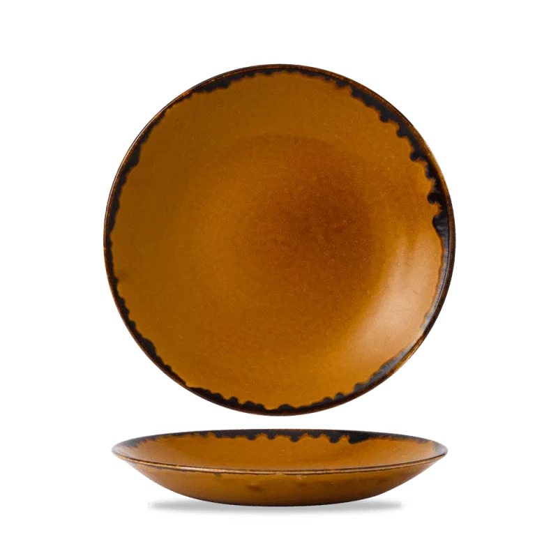 Harvest Brown 28-1cm Deep Coupe Plate