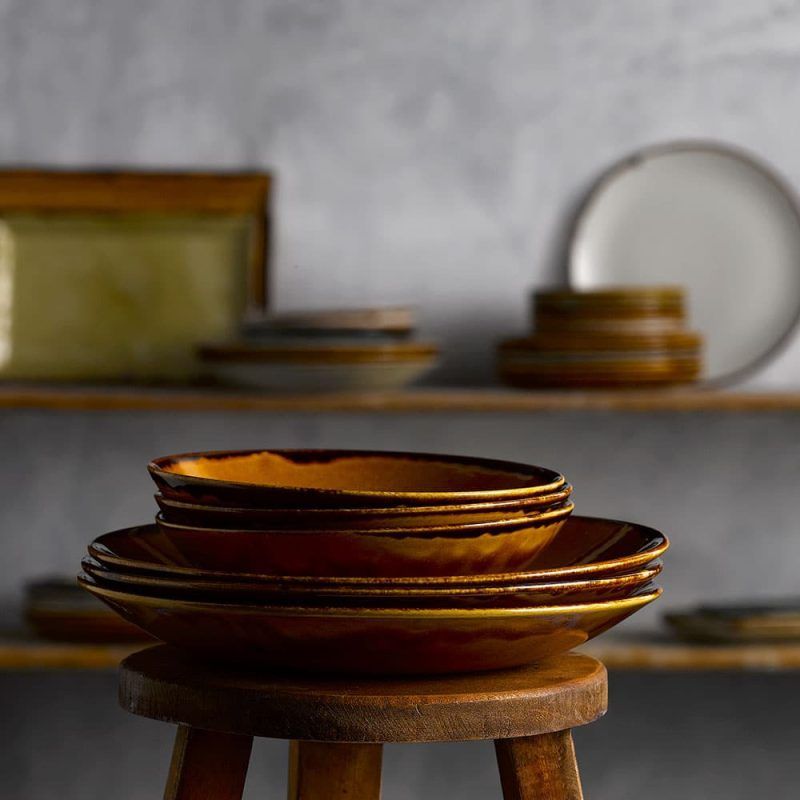 Harvest Brown Crockery Collection