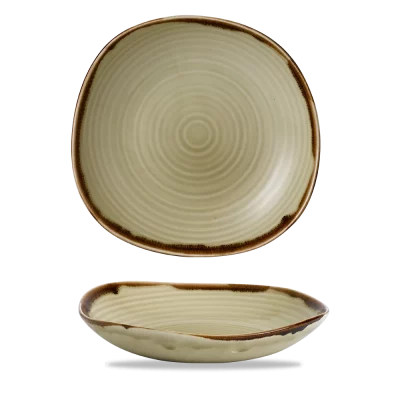 Harvest Linen 29-5cm Organic Coupe Wobbly Bowl