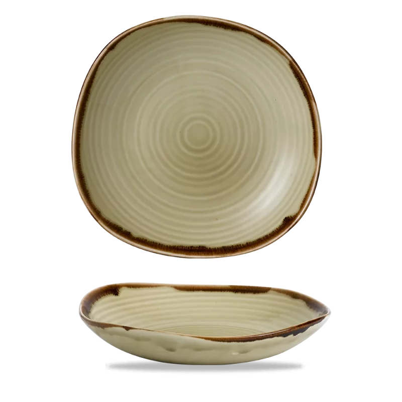 Harvest Linen 29-5cm Organic Coupe Wobbly Bowl