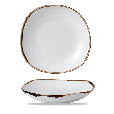 Harvest Natural 29-5cm Organic Coupe Wobbly Bowl