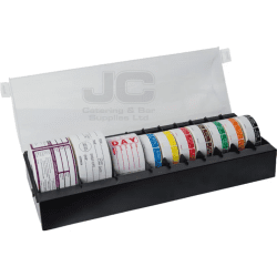 10-Slot-Storage-Label-Dispenser-Pre-filled-with-labels