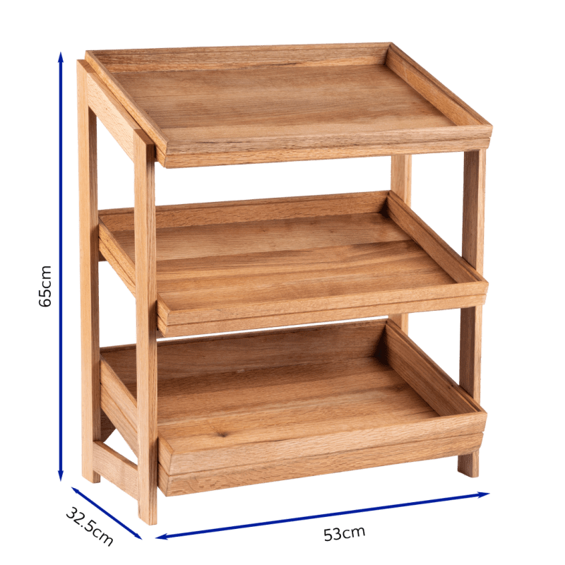 3 Tier Stand GN 1-1 with dimensions