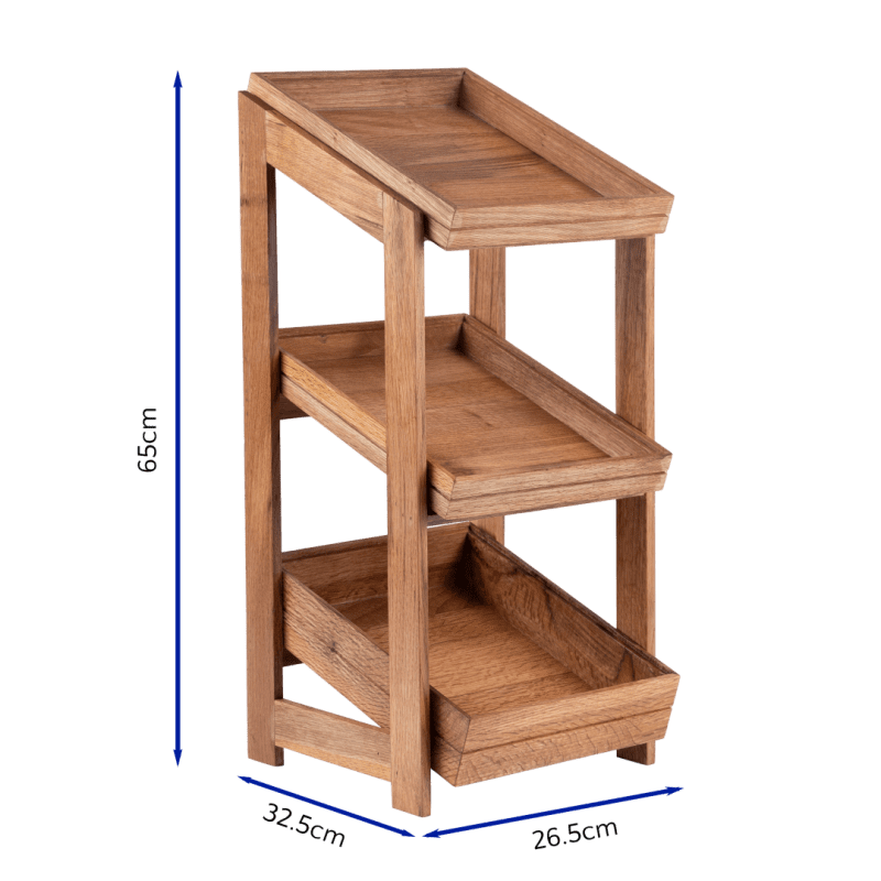 3 Tier Stand GN 1-2 with dimensions