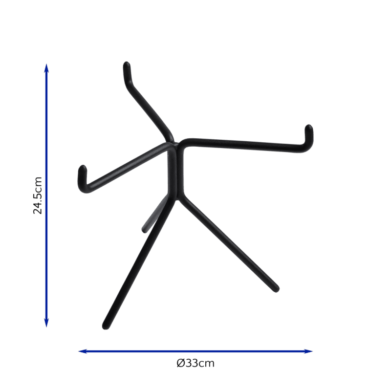 Medium Trio Leg Stand with dimensions