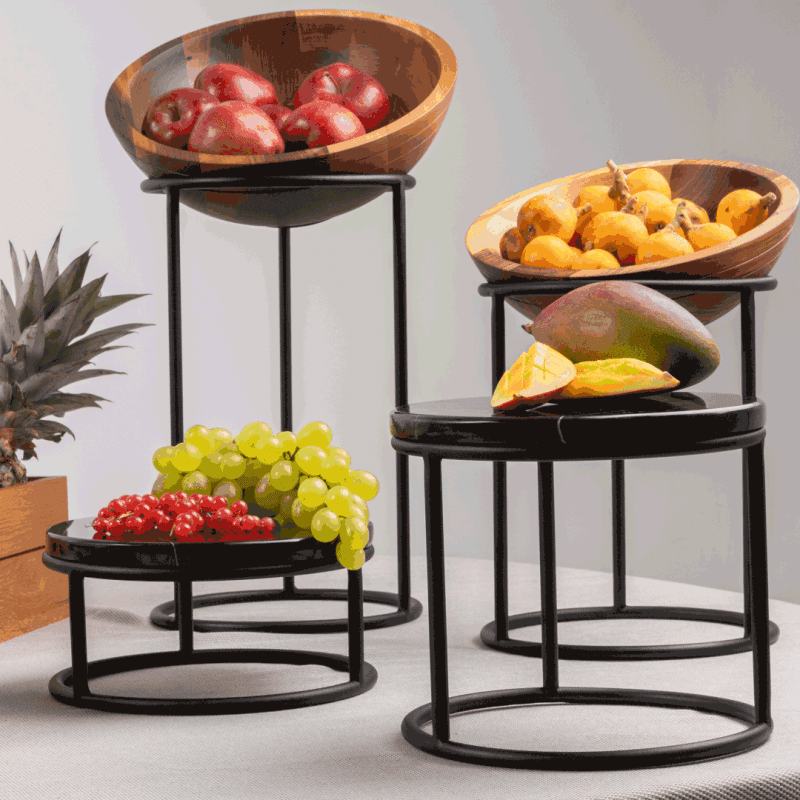 Range of various sized Buffet Stands and Bowls