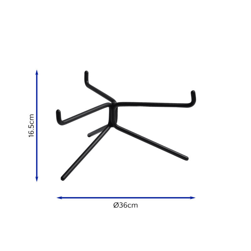 Small Trio leg Stand with dimensions