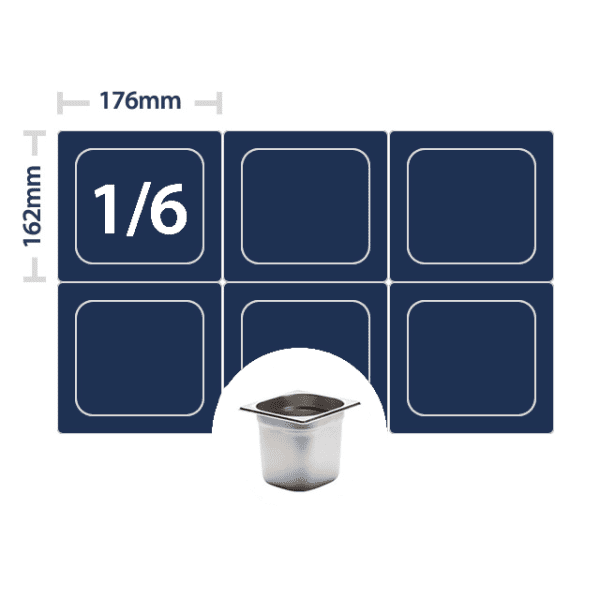 1-6 Gastronorm and Bain Marie Liner Measurements