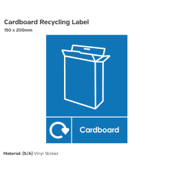 Cardboard Recycling Label