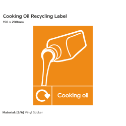 Cooking Oil Recycling Label