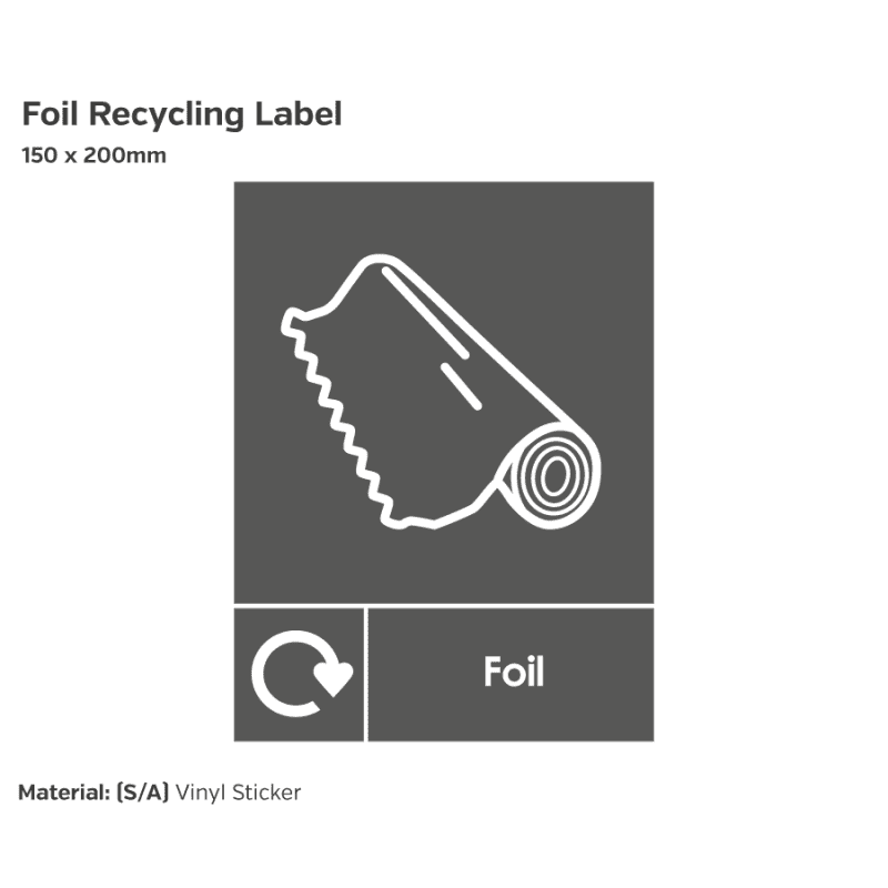 Foil Recycling Label