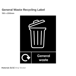 General Waste Recycling Label