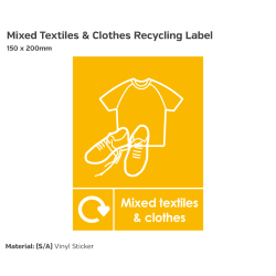 Mixed Textiles and Clothes Recycling Label