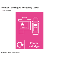 Printer Cartridges Recycling Label