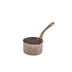 7-8cm Vintage Steel Mini Saucepan with Lip