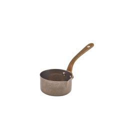 7cm Vintage Steel Mini Saucepan with Lip