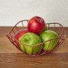 Apples in a Lotus Leaf Copper Wire Basket