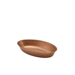 Copper Vintage Steel Oval Dish 17-5x11cm