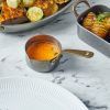 Food served in Vintage Steel Presentation Items
