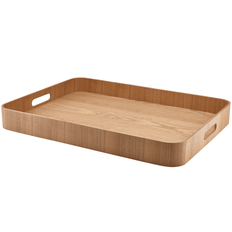 Light Wood Veneer Butlers Tray 55 x 40cm