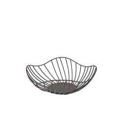 Lotus Leaf Black Wire Basket 28-5 x 10cm