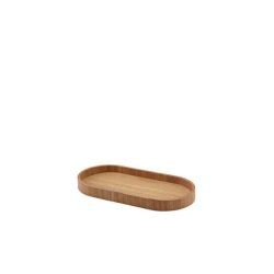 Oval Light Wood Veneer Tray for table caddies