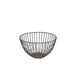 Round Black Wire Basket 24 x 13cm