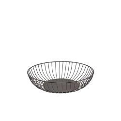 Round Black Wire Basket 27x7cm