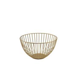 Round Gold Wire Basket 24 x 13cm