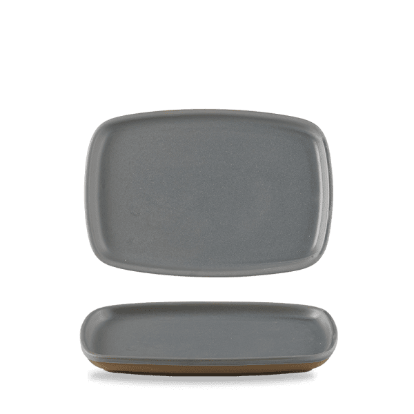 Seattle Grey Oblong Platter 22x15cm