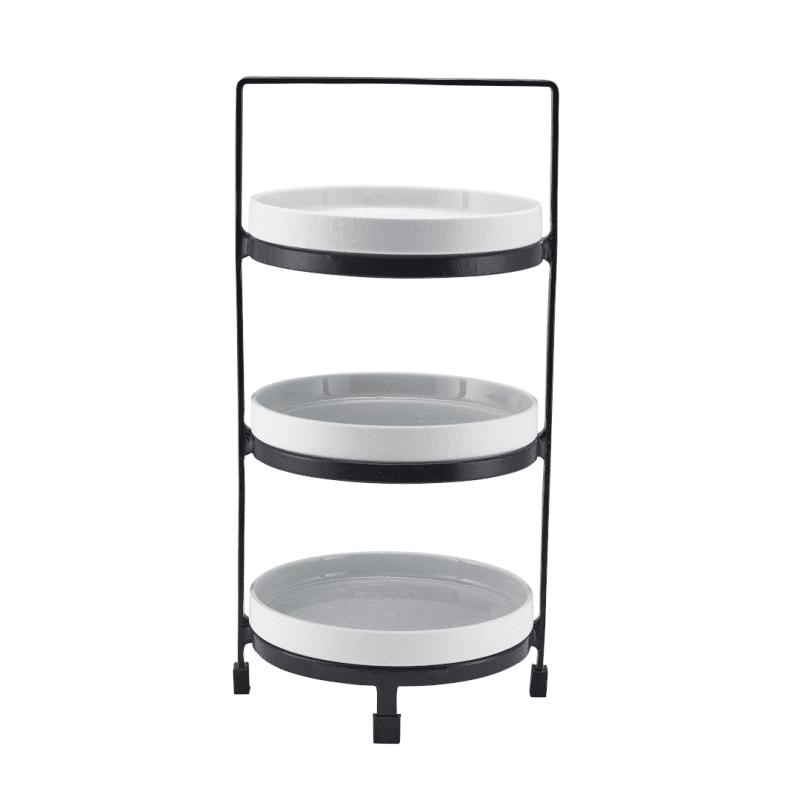 Three Tier Presentation Plate Stand with 18cm plates sold separately