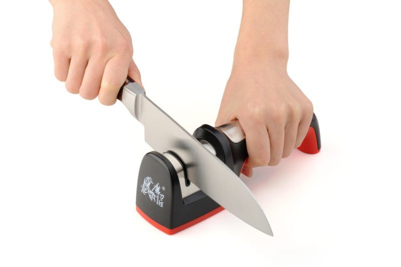 Knife Sharpener in use