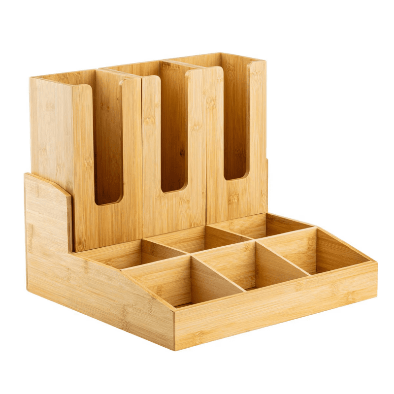 Angled view of Beverage condiment organiser