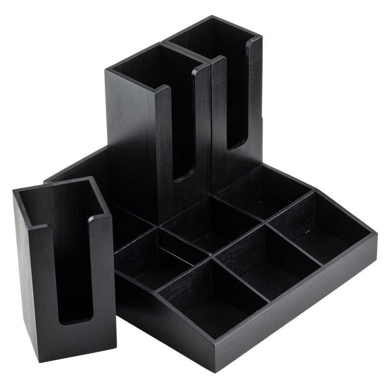 Image showing removable cup holder for beverage condiment organiser
