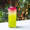 Bright Green Cocktail served in a Finesse Long Drink Tumbler