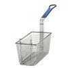 Rectangular Fry Basket With Blue Handle