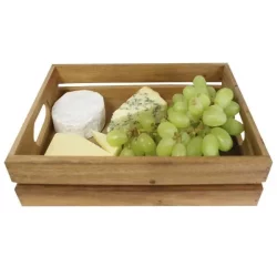 Acacia Wood Crate