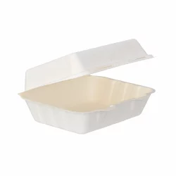 Bagasse HB2 Clamshell Meal Box