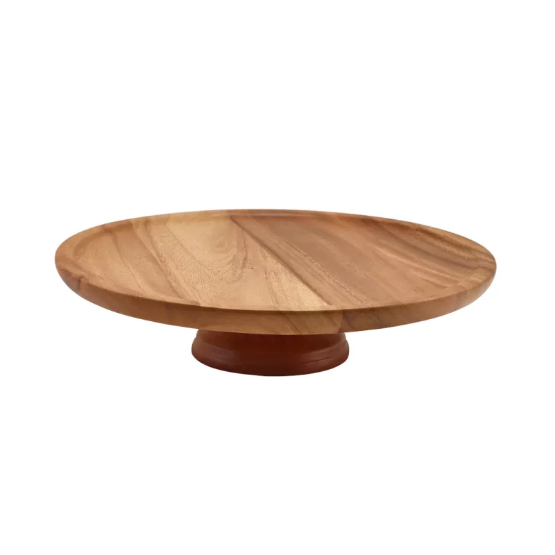 Acacia Wood Cake Stand 33 x 8cm
