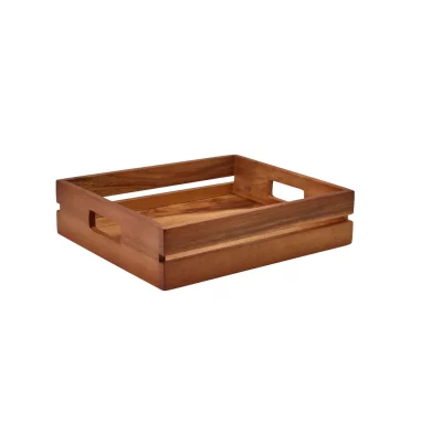 Acacia Wood Low Box - Riser GN 1-2