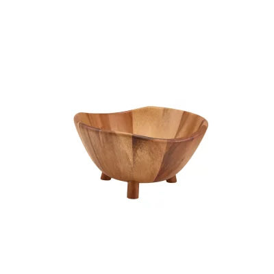 Acacia Wood Tripod Bowl 30cm