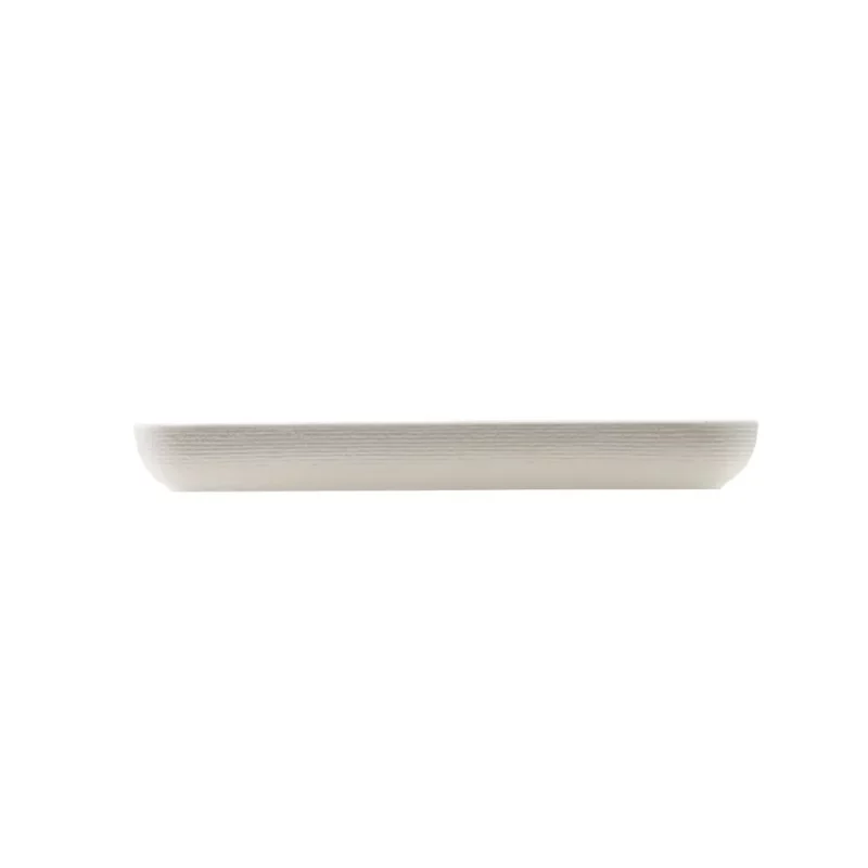 Image showing the depth of the Melamine White Jute Platter GN 1-2