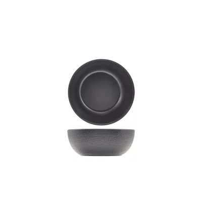 Melamine Black Jute Buffet Bowl 20